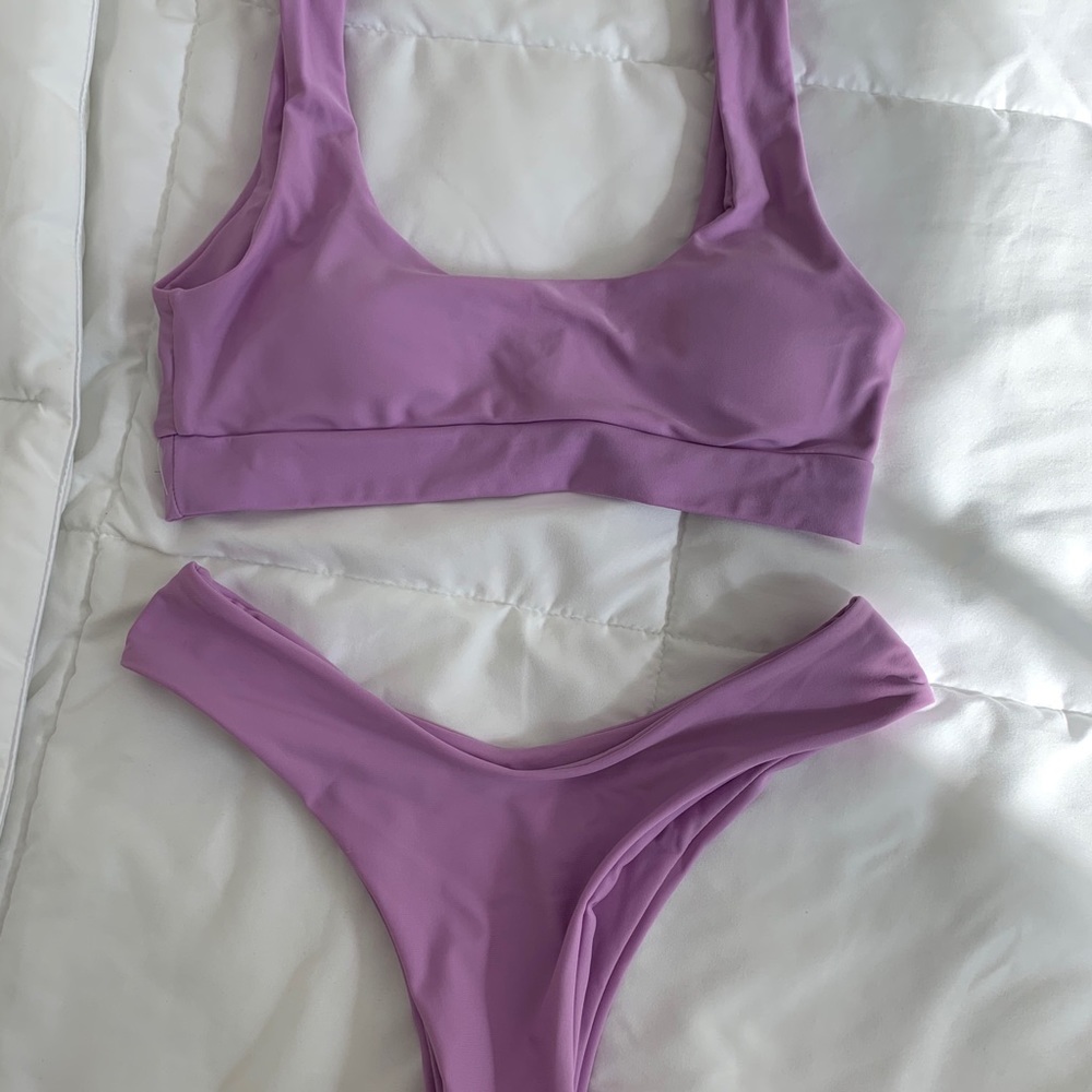 Zaful Purple Bathing Suit